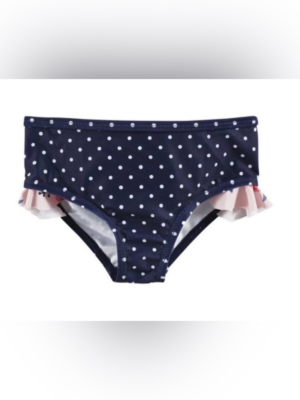 NWT - Hudson Baby Swim Rashguard Set in Pink Navy Roses - Picture 4 of 5